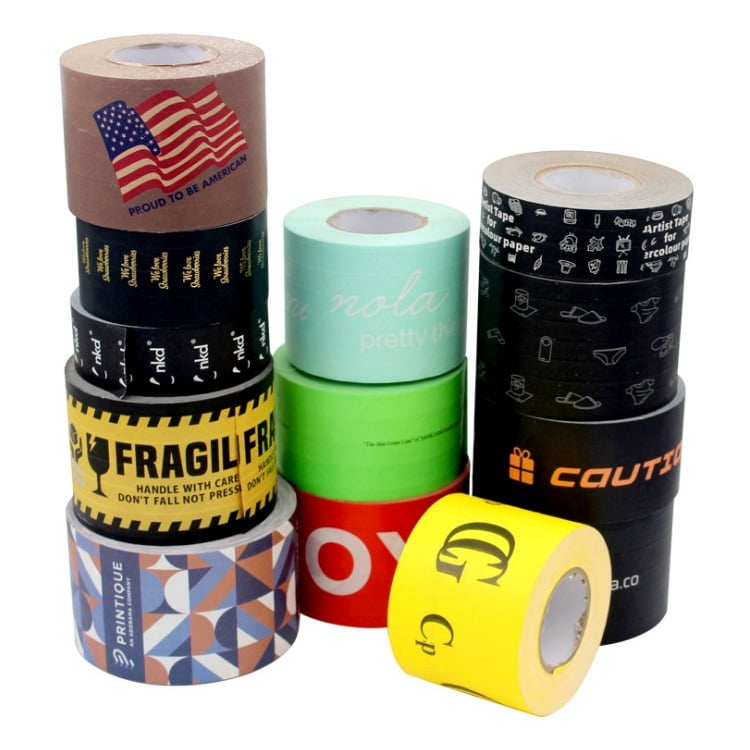 Transparent packing tape is used to seal cartons (1)
